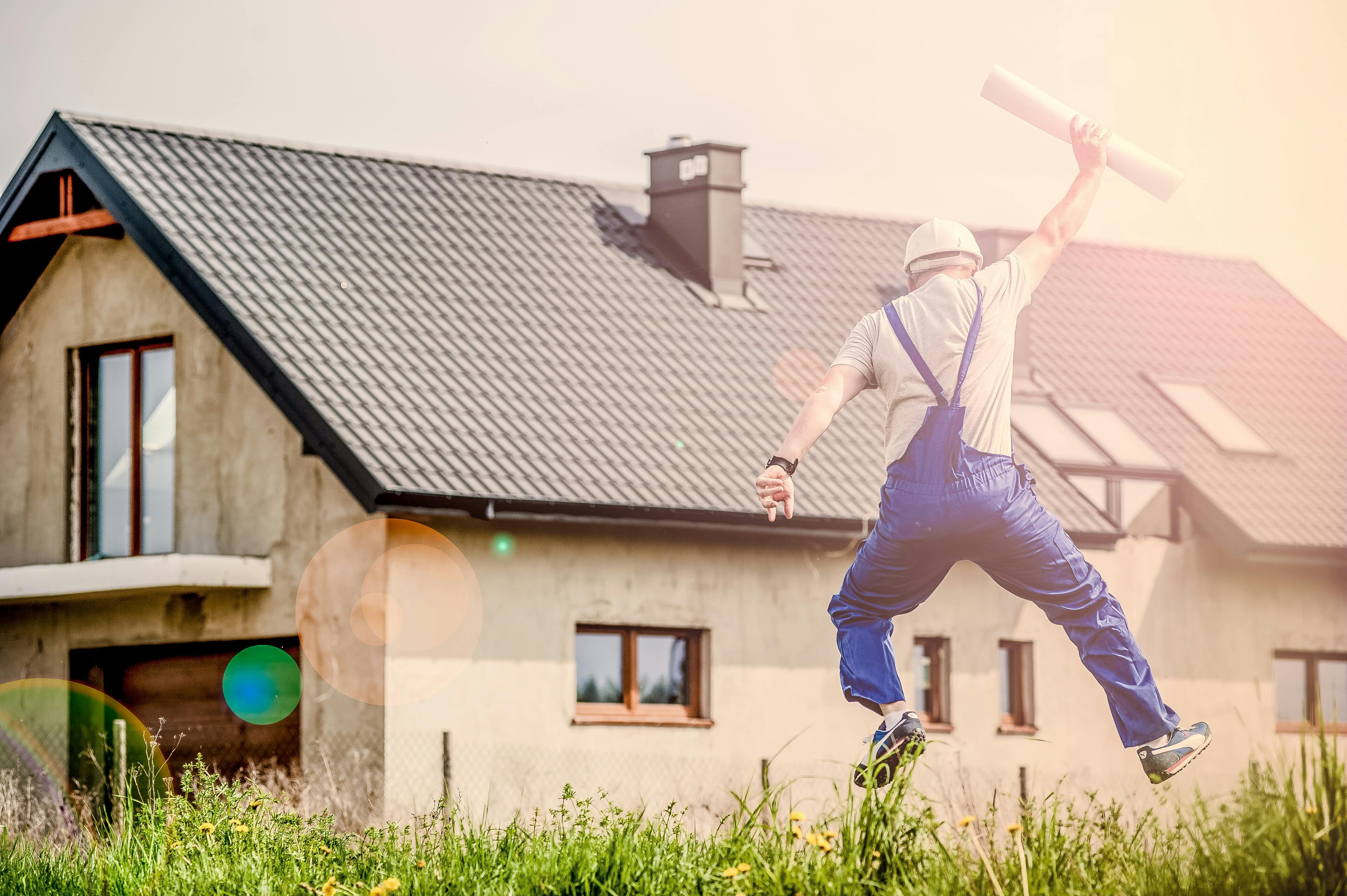 Free stock photo of man, building, construction, garden