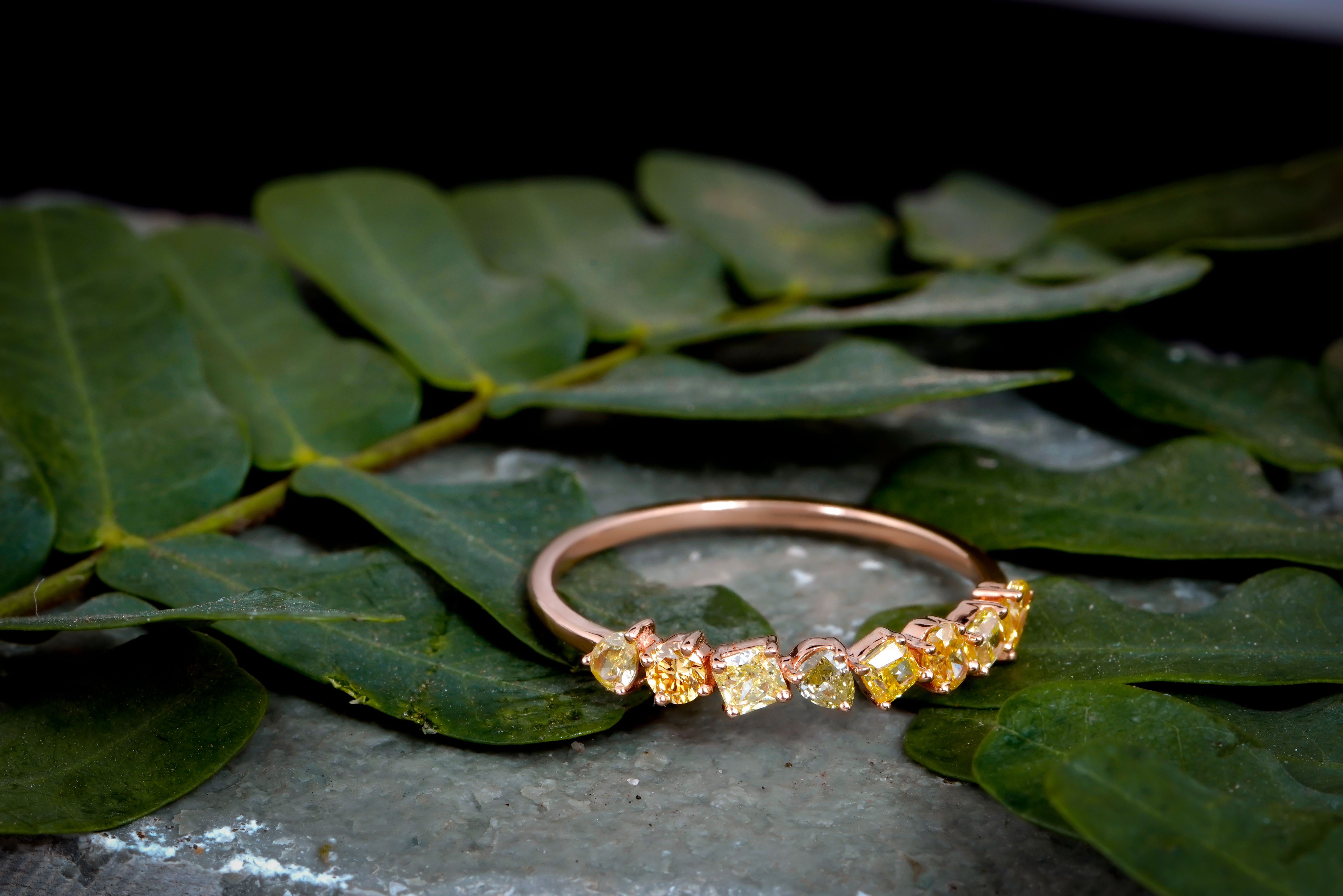 unique gemstone wedding bands