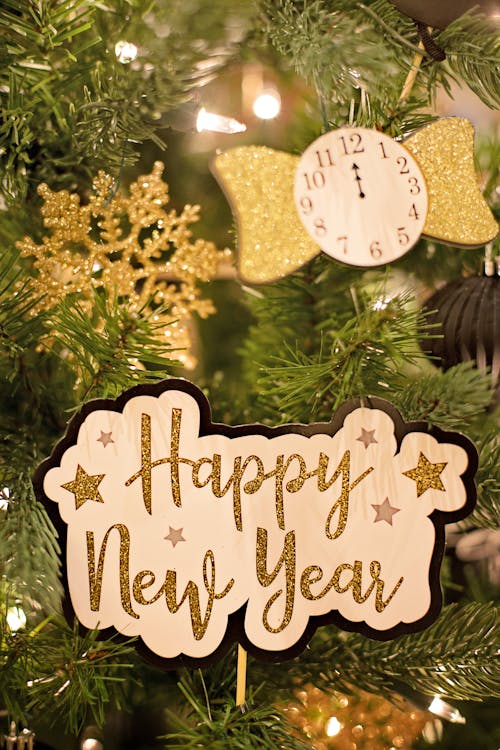 Free Happy New Year Text Stock Photo