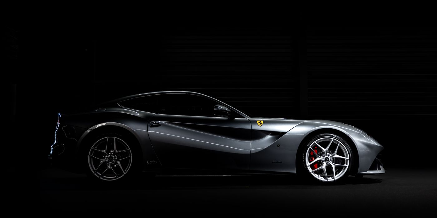 Detailed luxury car