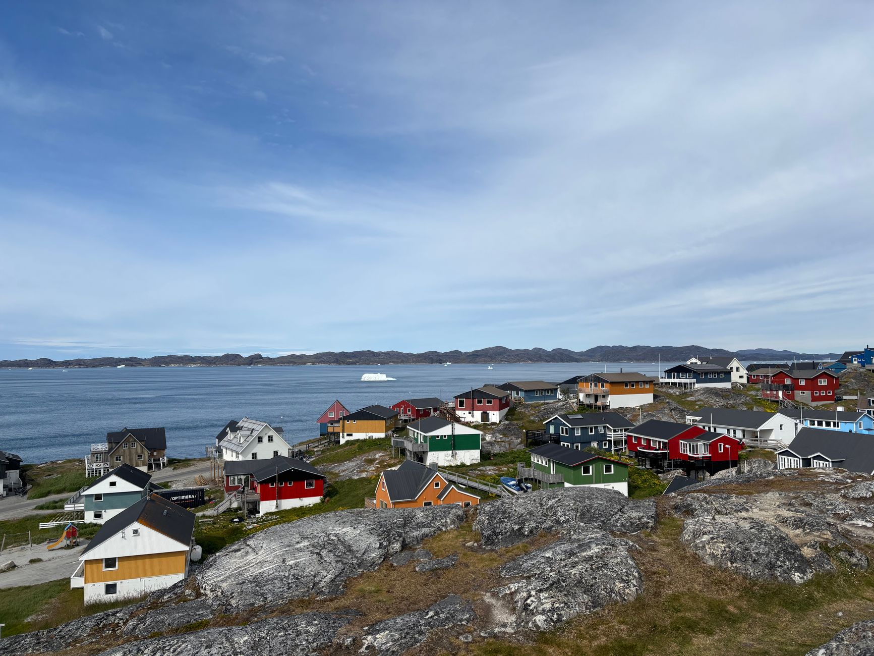 Grönland'ın başkenti Nuuk'tan bir görünüm