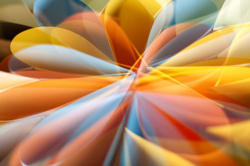 Free Vibrant abstract image of colorful shapes creating dynamic motion. Stock Photo