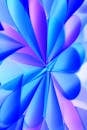 Abstract Blue and Purple Flower Pattern