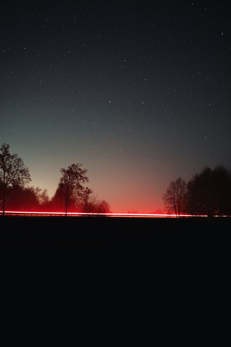 Photo Of Light Rays During Night