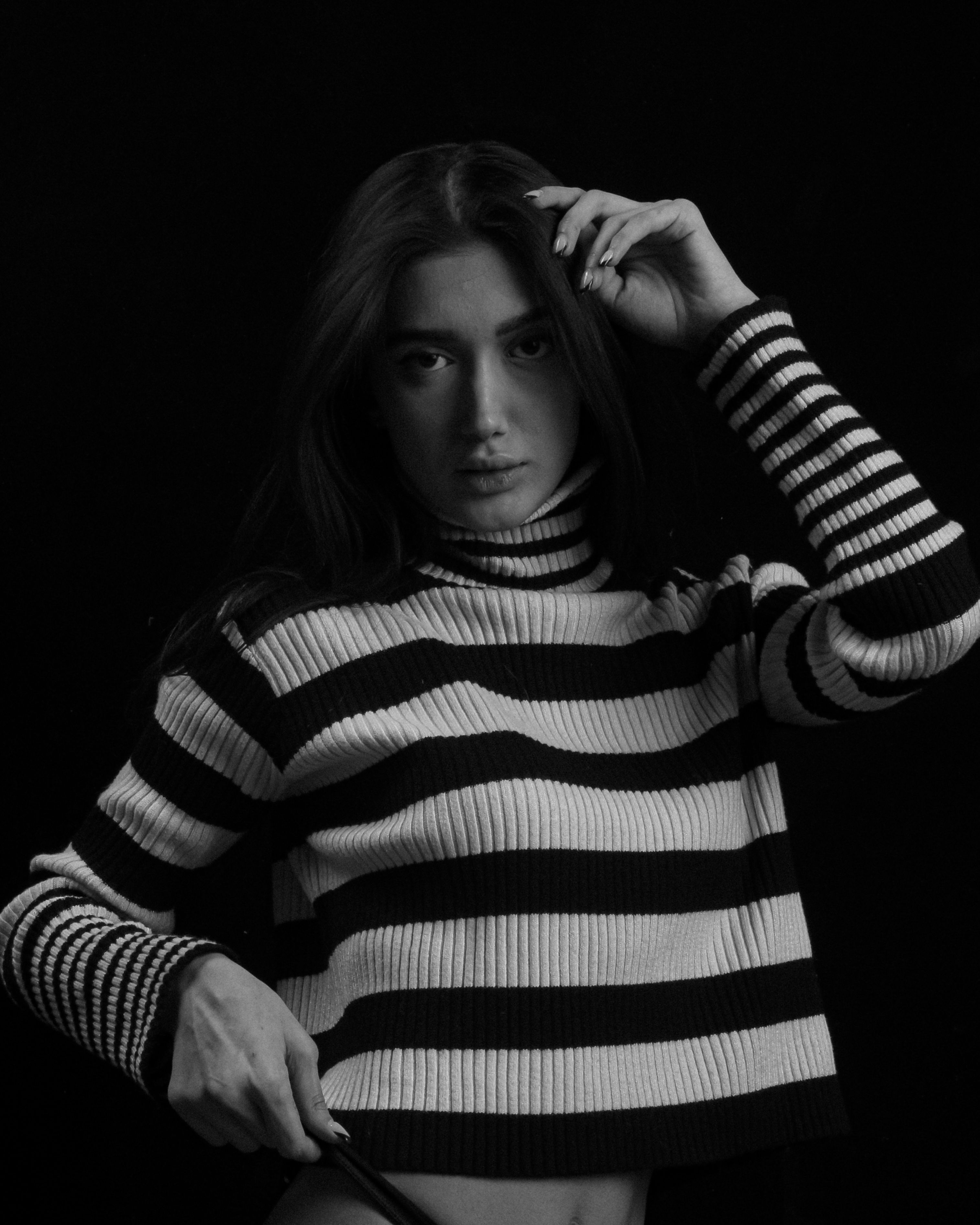 Blusa de Frio Gola Alta Preta