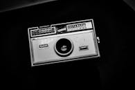 Vintage Kodak Instamatic Camera on Black Background
