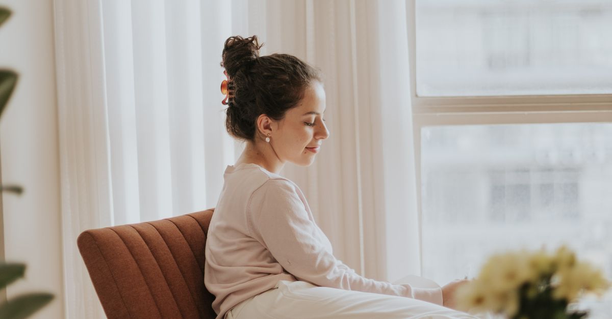 Free Graphics Editing Program Woman Relaxing in Cozy Apartment Interior · Free Stock Photo