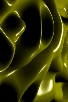 Majestätisches Abstrakt & Grün – Abstrakte 3D Kunst