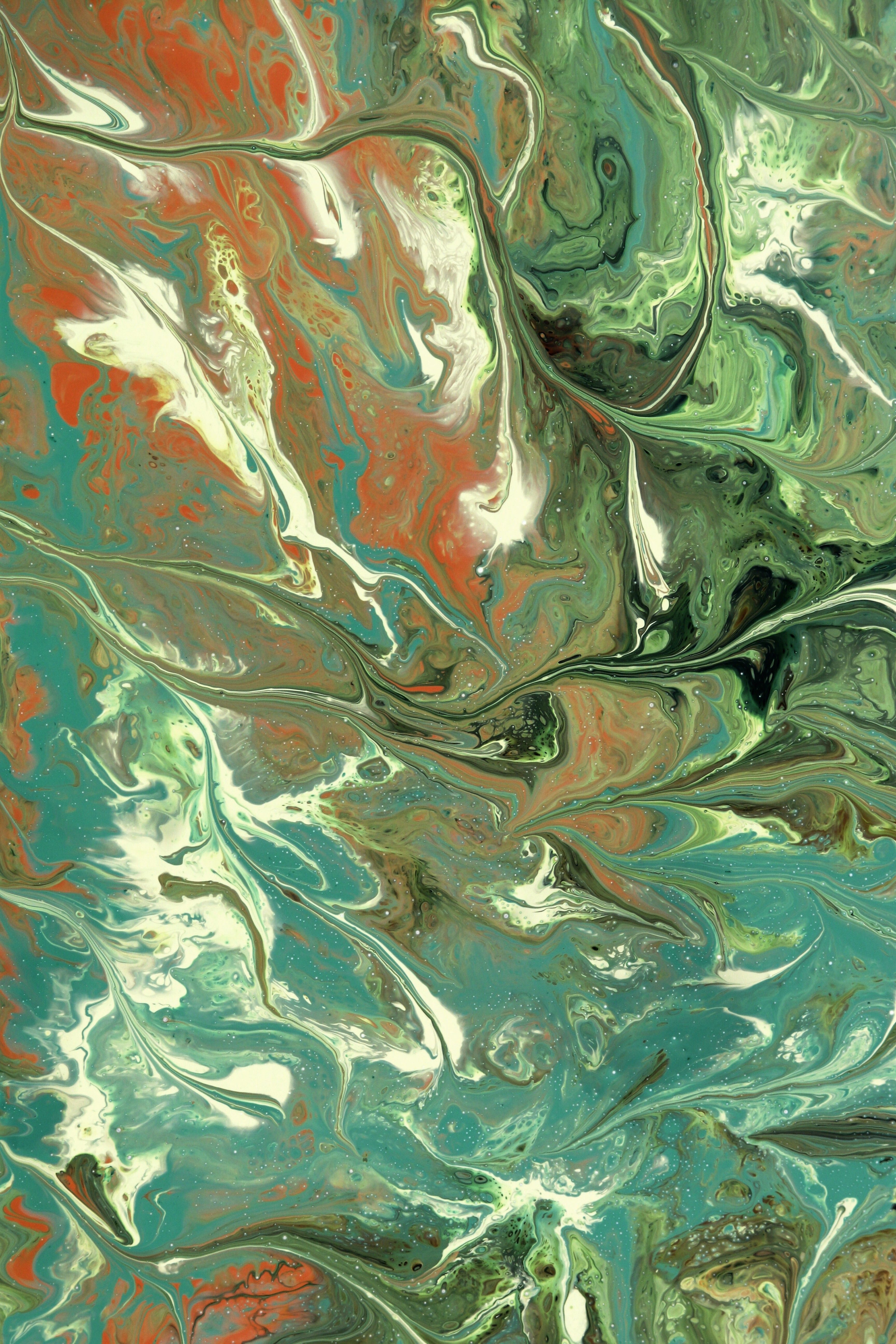 Colorful Abstract Paint Swirl Art · Free Stock Photo