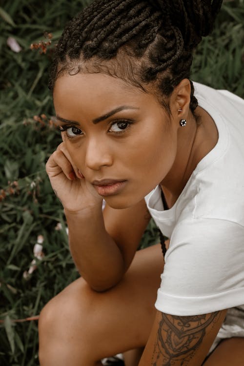 Photo Of Woman Wearing White Shirt