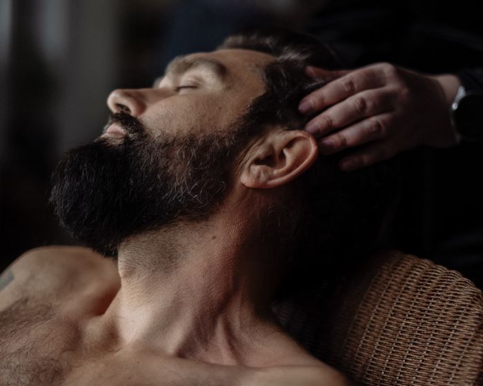 Sessão de massagem capilar relaxante