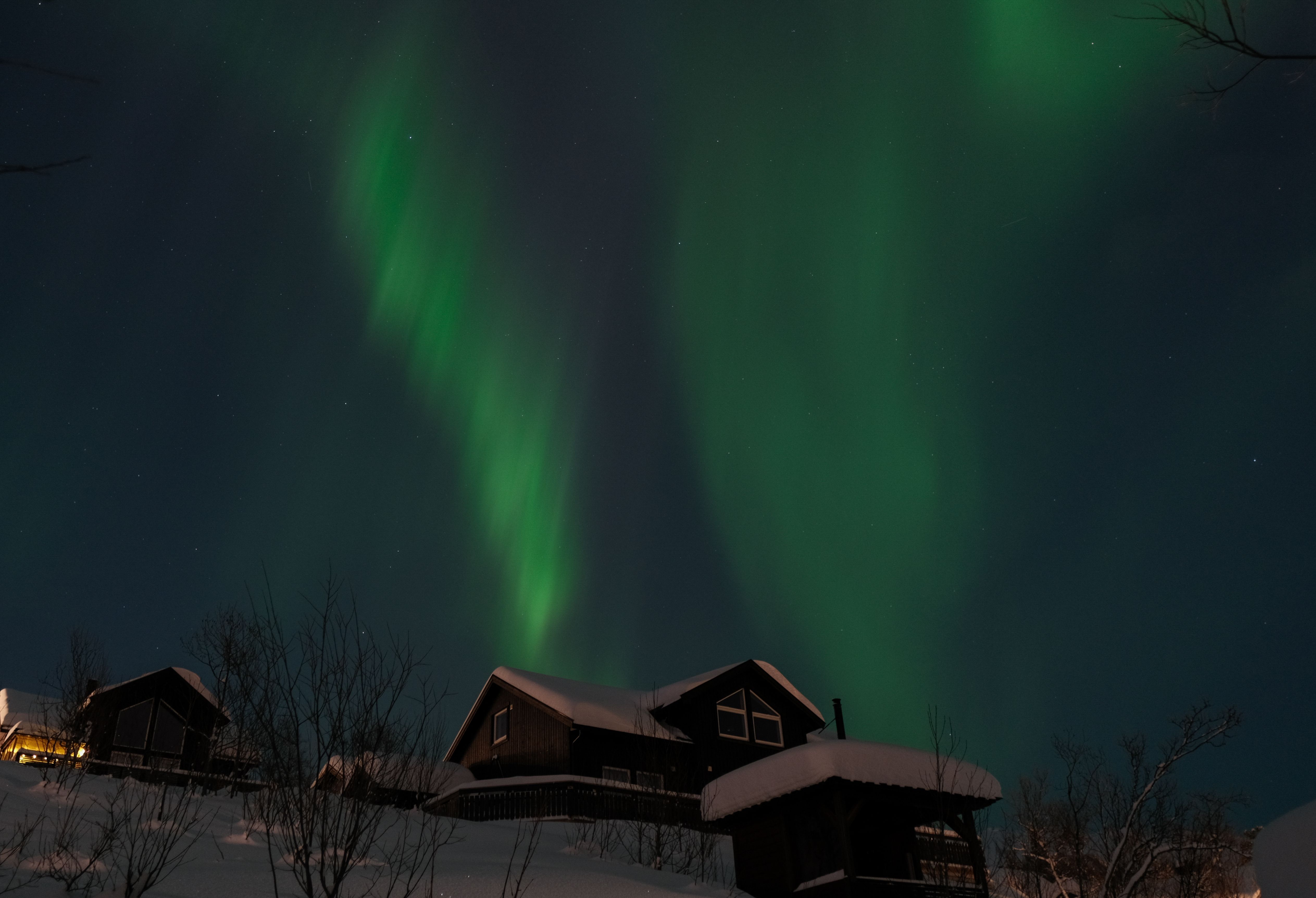 Cozy cabin exterior