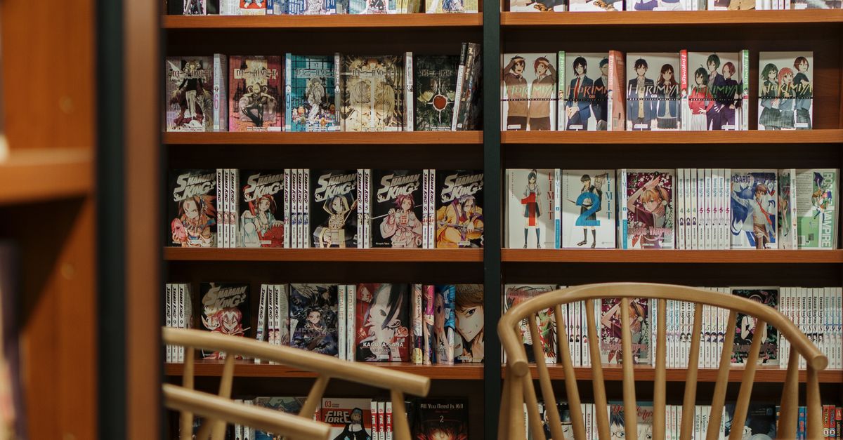 Cozy Manga Section in Bookstore Interior · Free Stock Photo