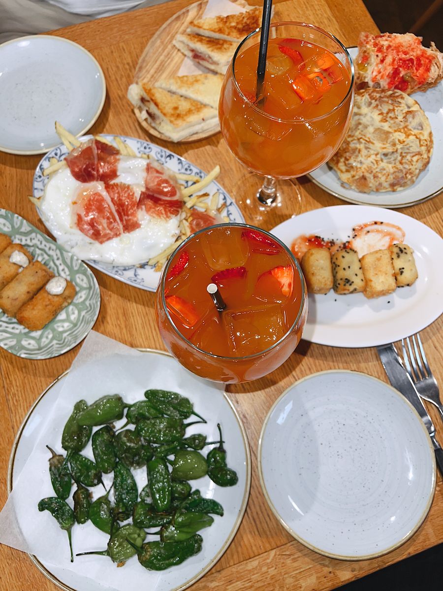 Spanish brunch spread