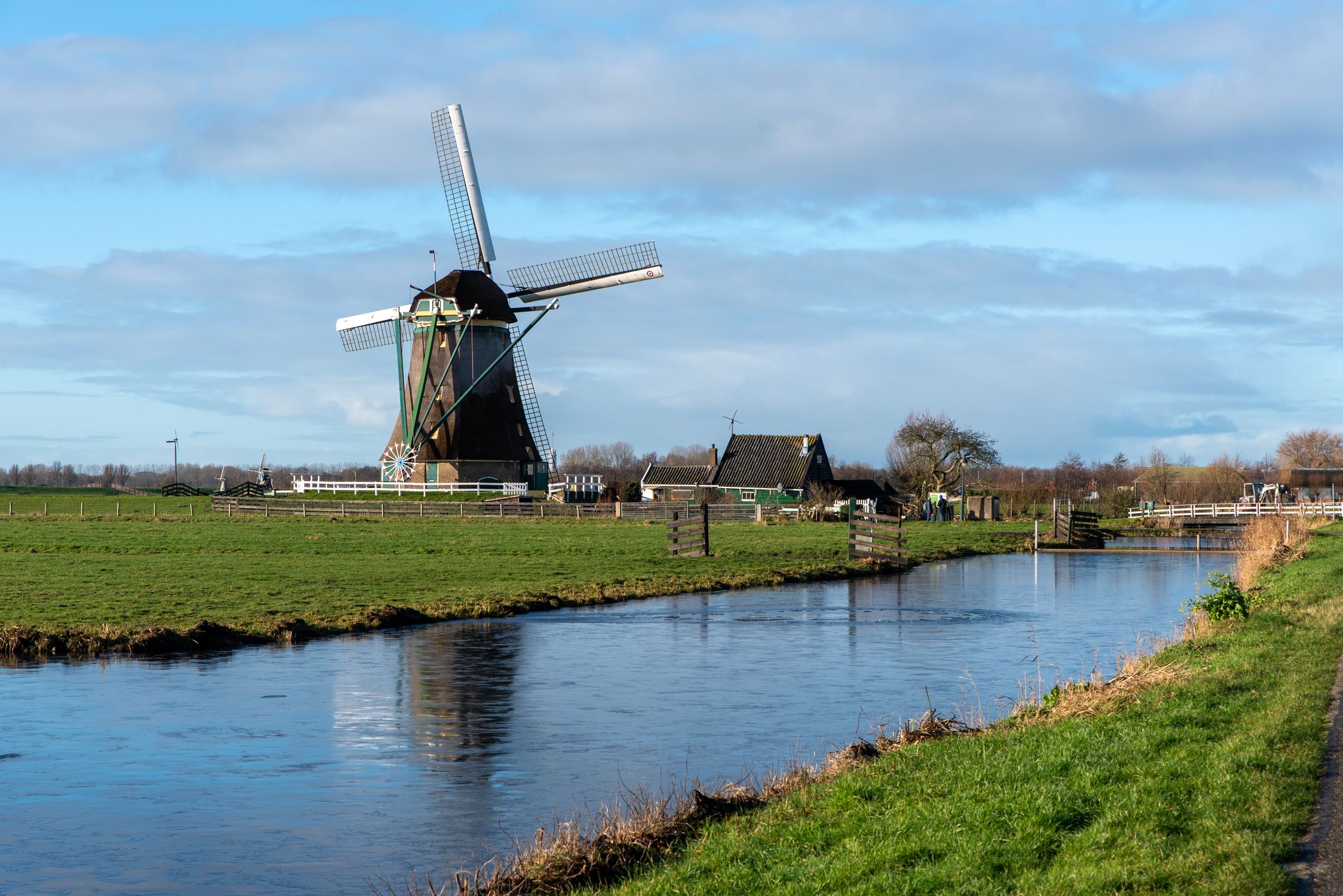 Windmill Countryside Traditional Dutch Windmill in Scenic Countryside · Free Stock Photo