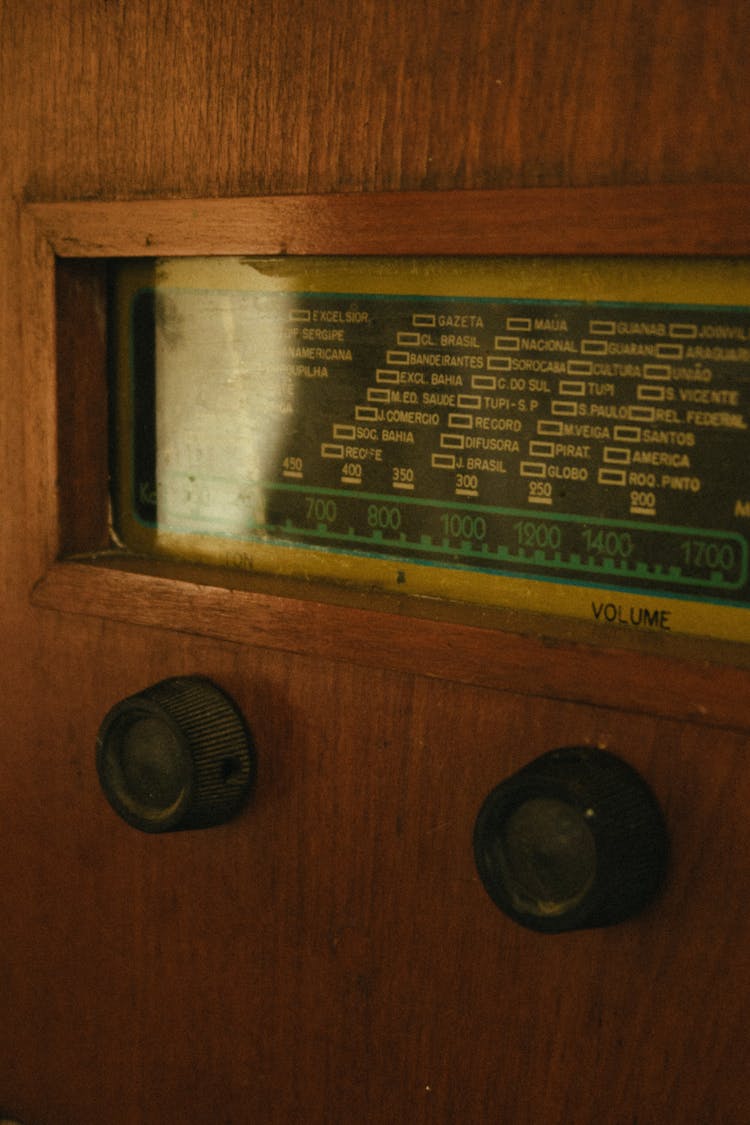 Vintage Brown And Green Speaker