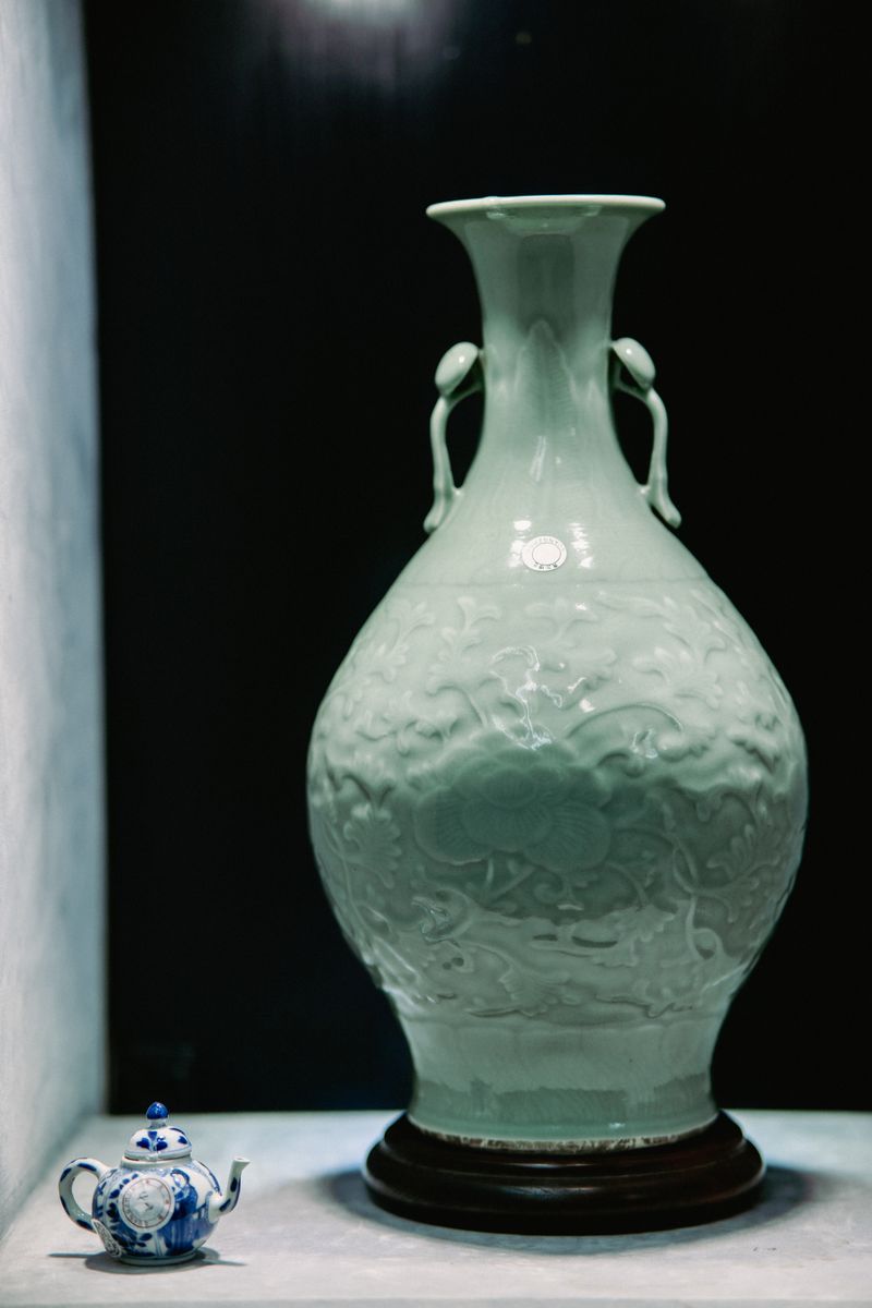 Blue-and-white vases