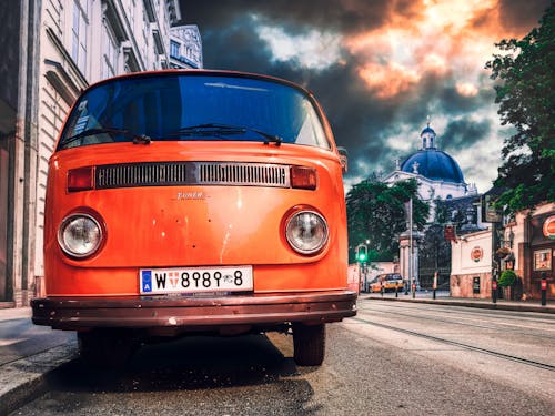 Foto stok gratis Austria, bis, bus volkswagen klasik