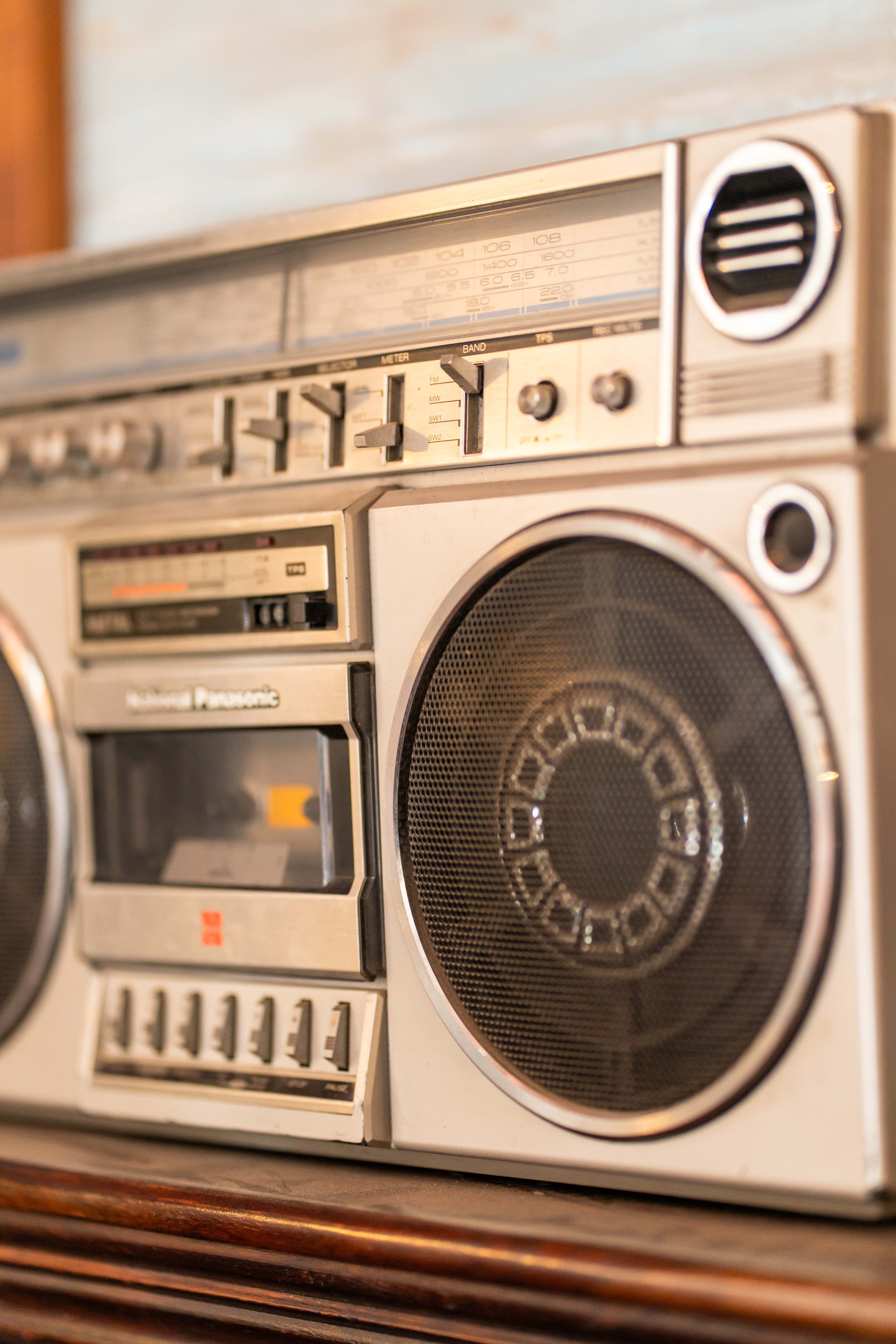 Vintage Boombox Stereo with Cassette Player · Free Stock Photo