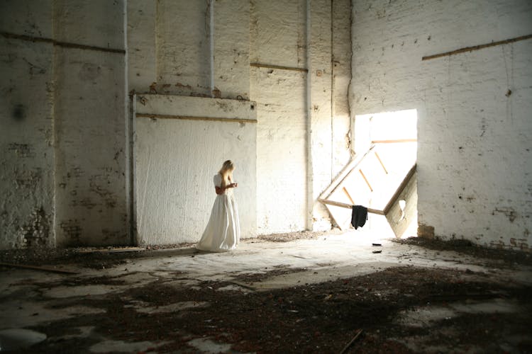 Woman In White Dress