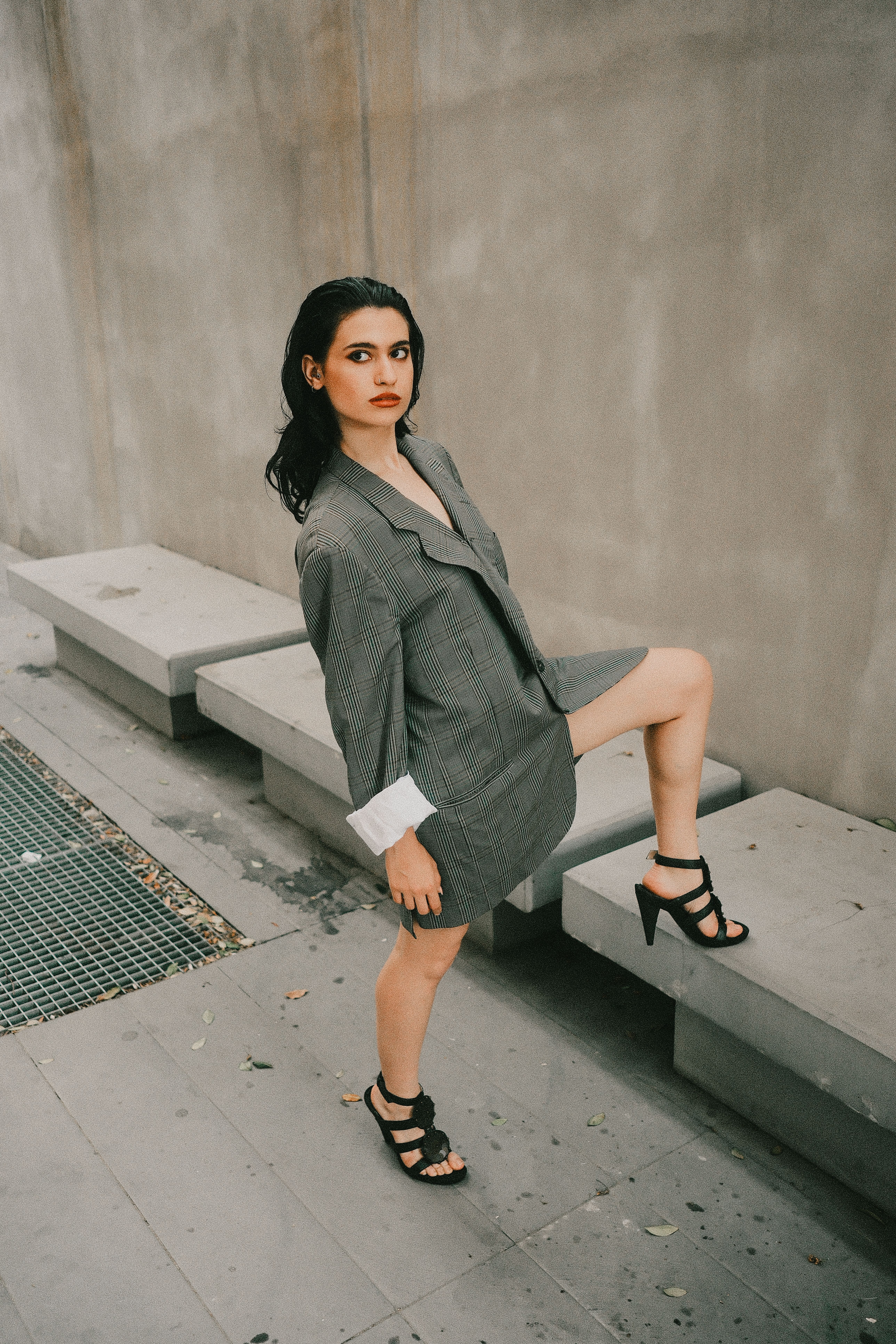 A Woman Wearing a Black Dress and High Heels Free Stock Photo A Woman Wearing a Black Dress and High Heels Free Stock Photo