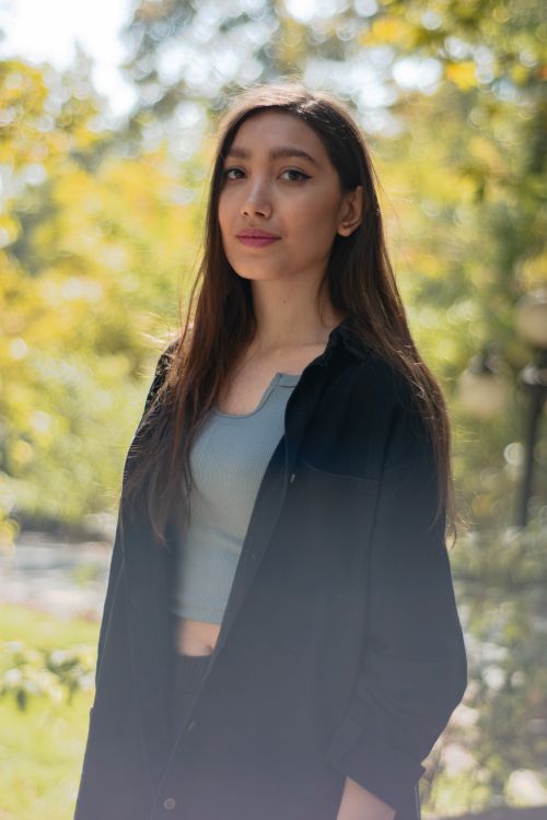 Portrait of a Woman in Tehran Park · Free Stock Photo