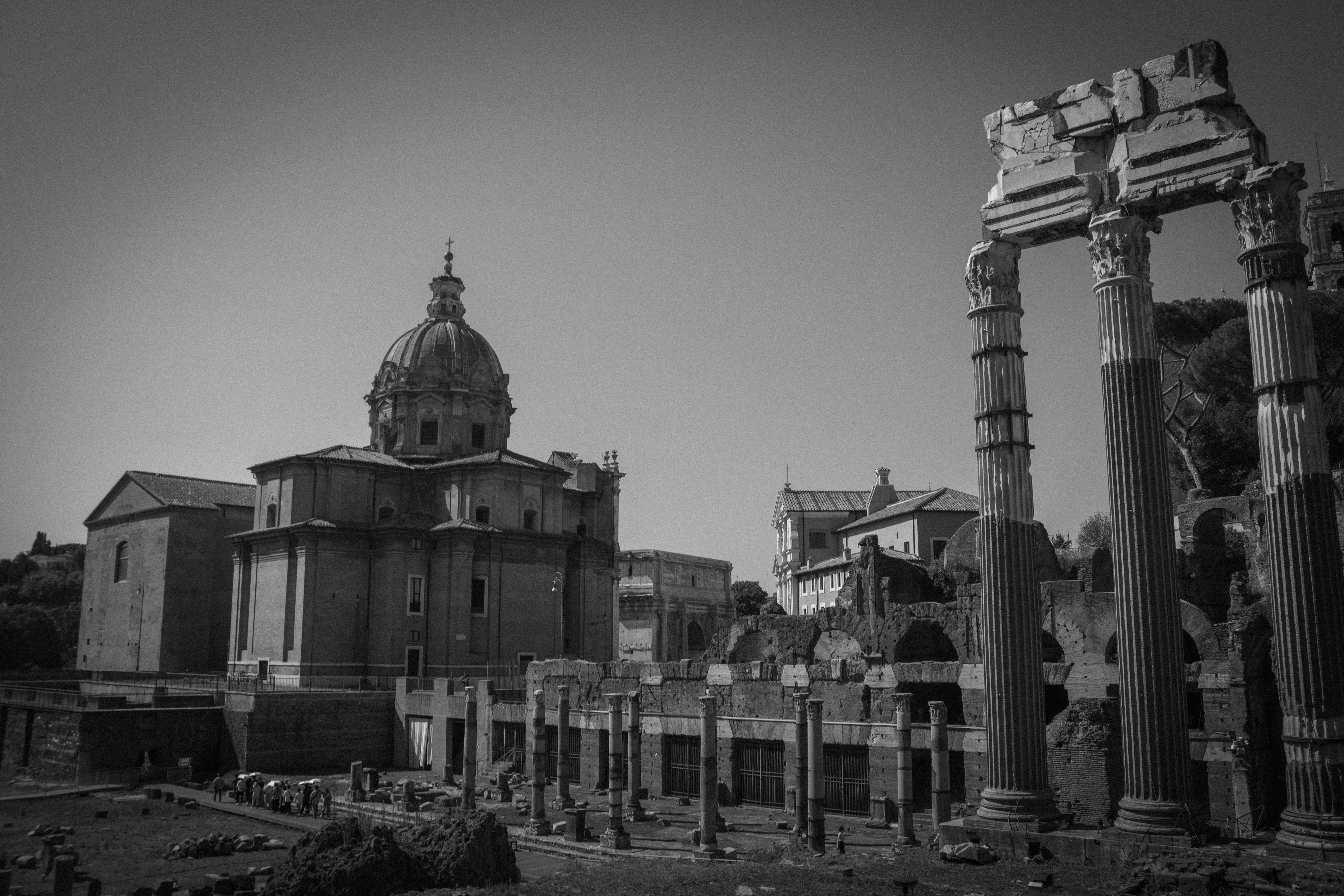 Ruínas do Fórum Romano em Roma
