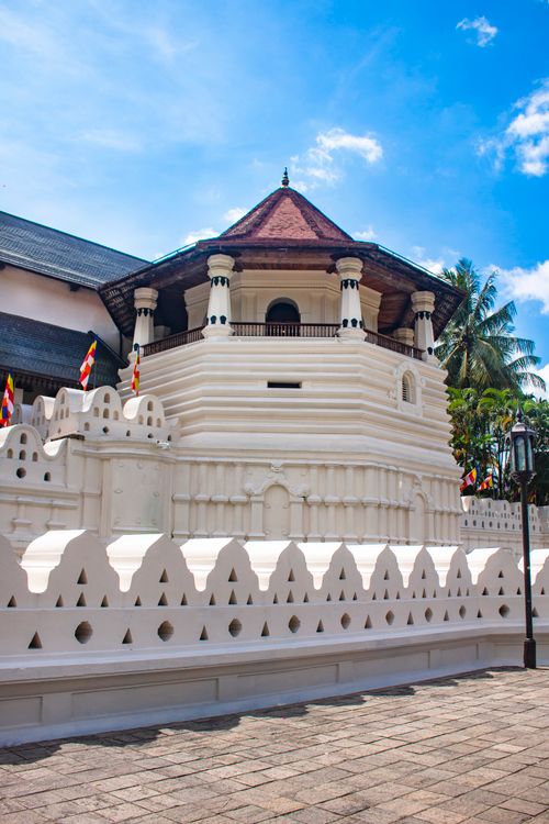 Free Beautiful view of the Temple of the Tooth, a historic landmark in Kandy, Sri Lanka. Stock Photo