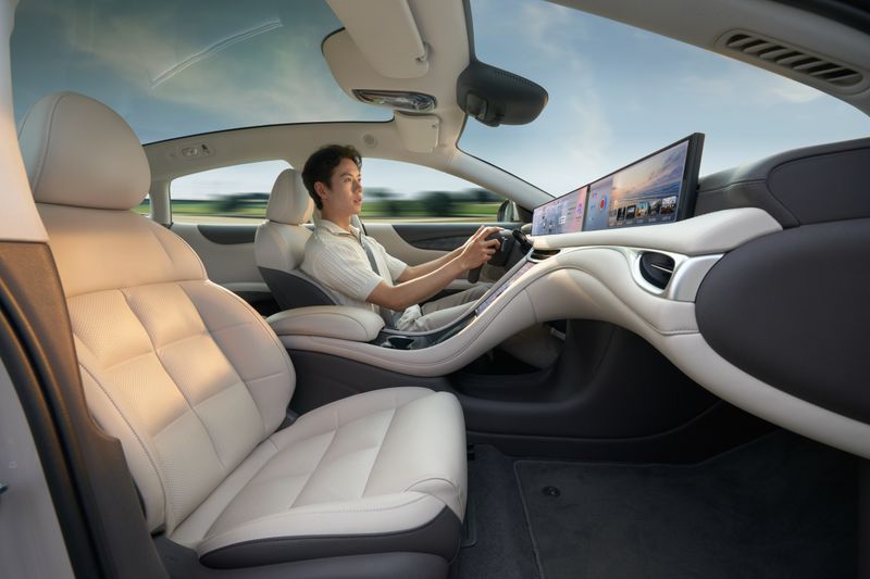 NIO ET7 electric car interior
