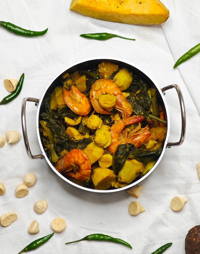 Traditional Bengali prawn curry, free-license stock photo — swap for your own kitchen/plating photo when ready