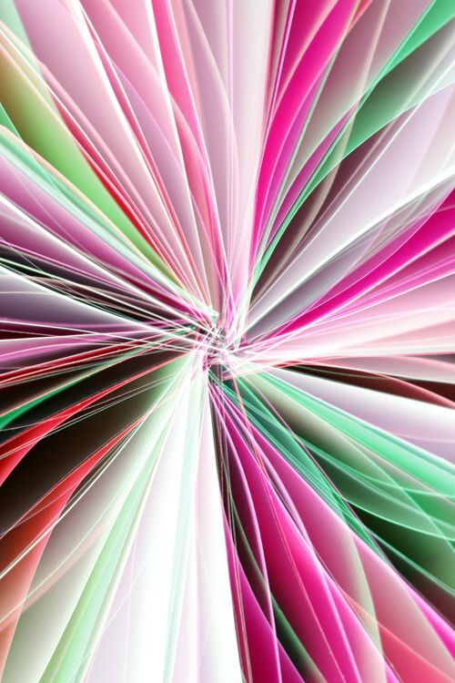 Free Vibrant abstract art featuring folded paper with dynamic pink and green patterns. Stock Photo