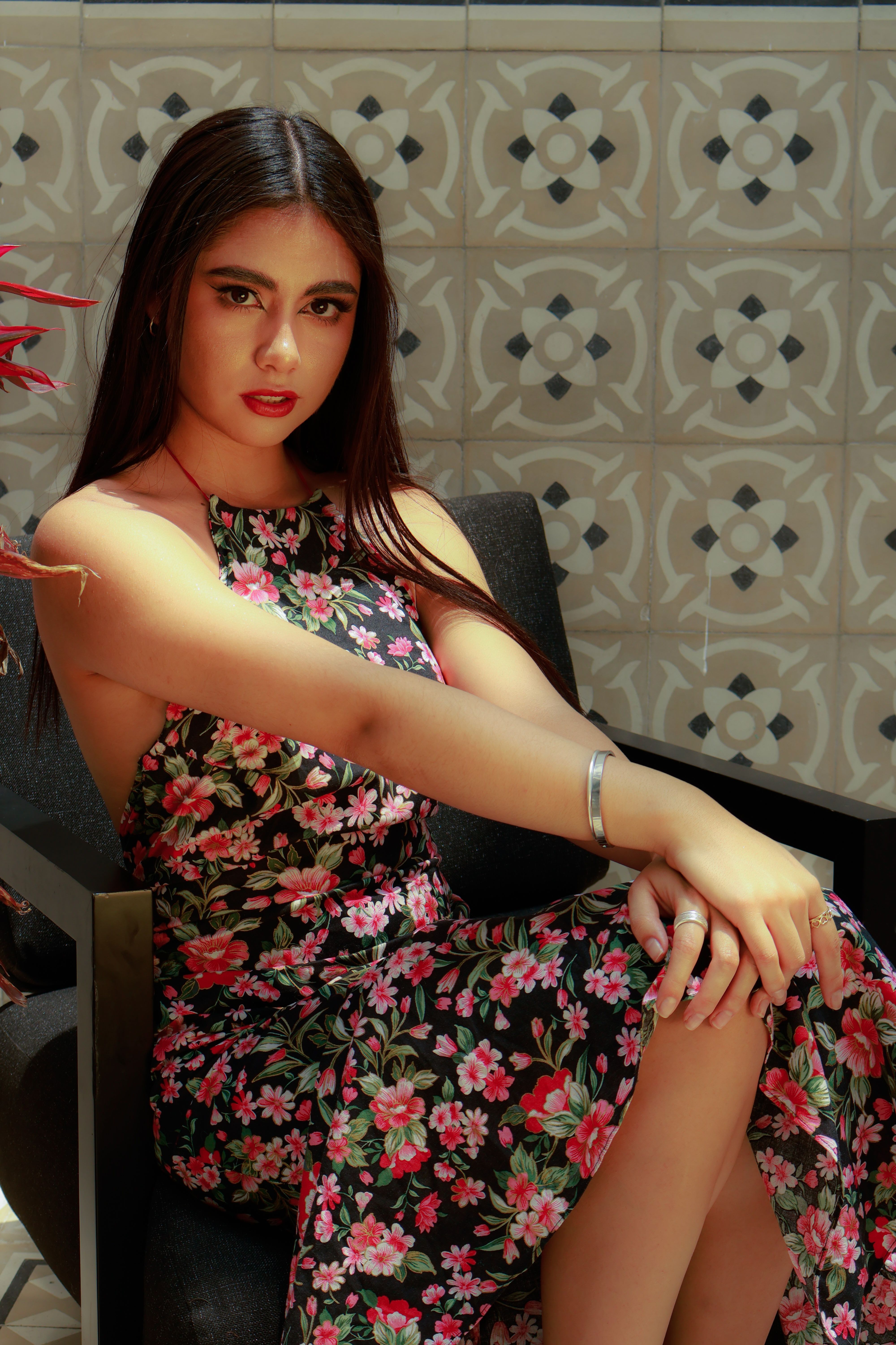 Vestido Floral Vermelho