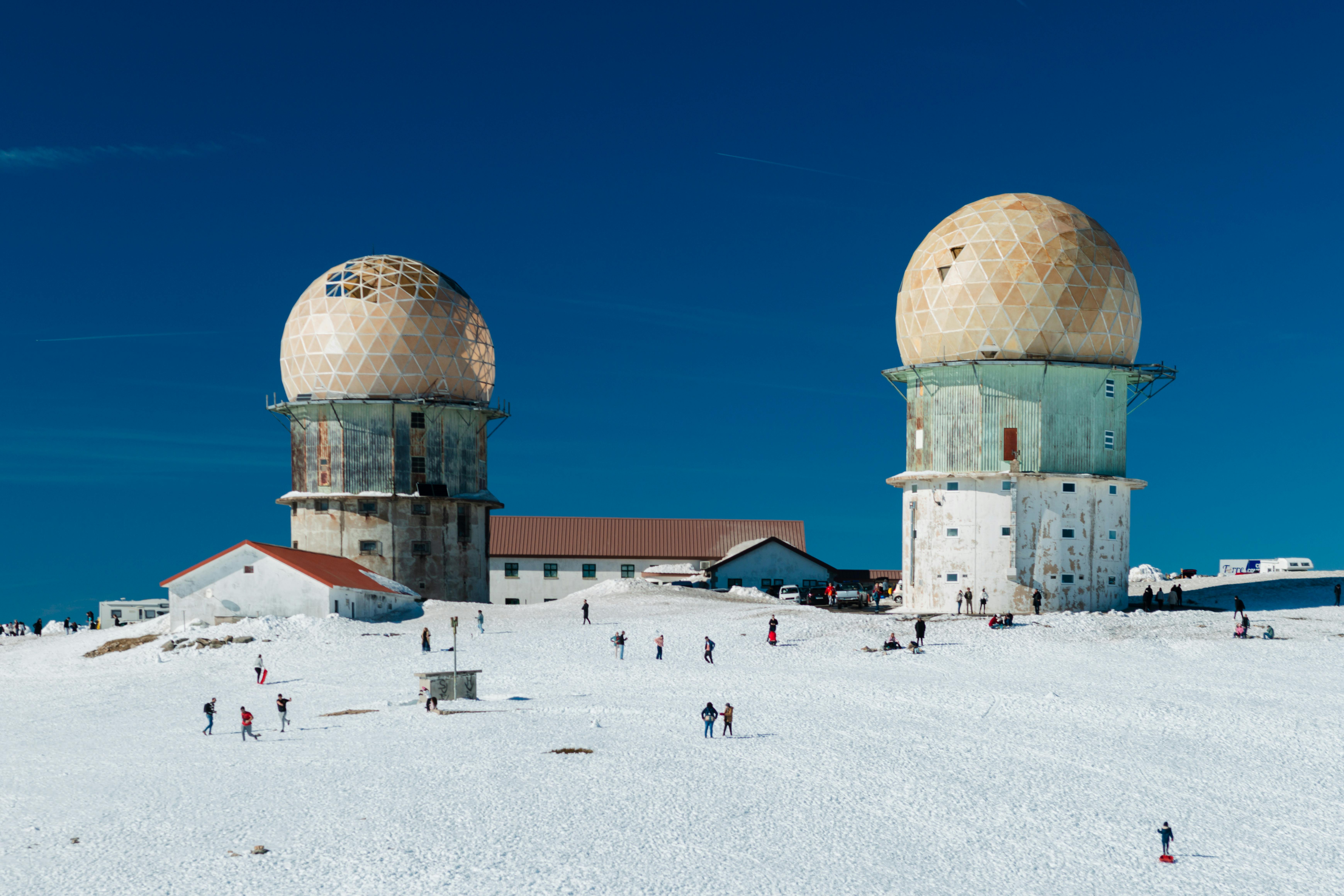 A winter scene featuring Serra da Estrela
