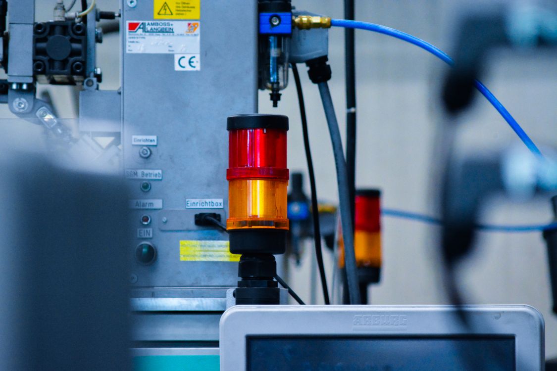 Medical research laboratory with microscopes and test tubes