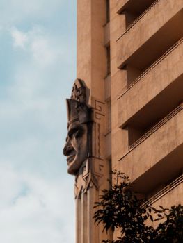 Art Deco architectural detail on a building facade in Belo Horizonte, captured under a clear sky.. pexels, deco, architectura