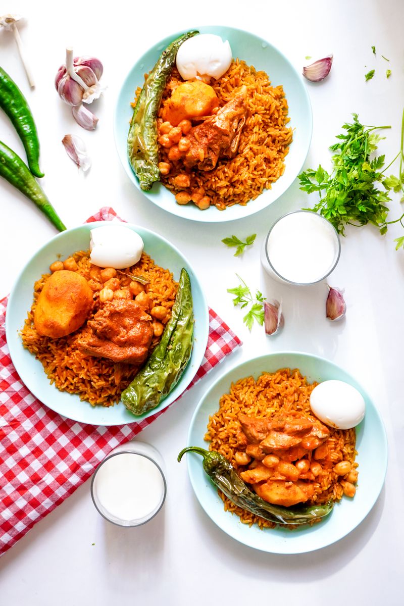 Riz parfumé aux épices, exemple de plat