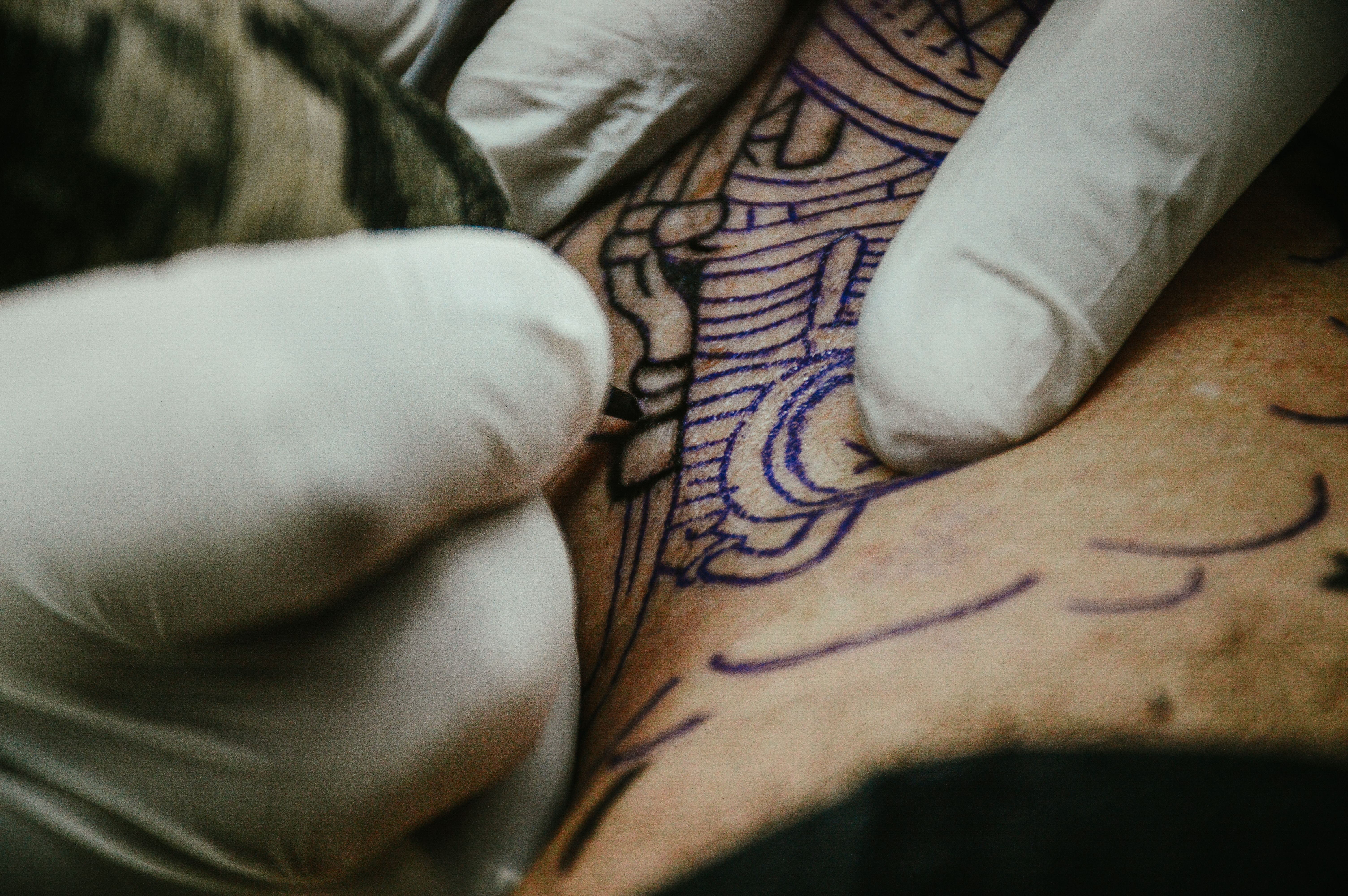 Fine line tattoo work Miami