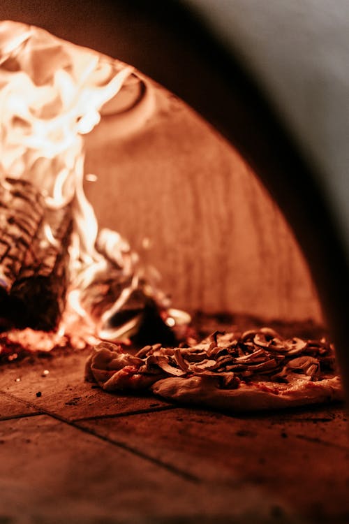 Photo of Pizza in Furnace