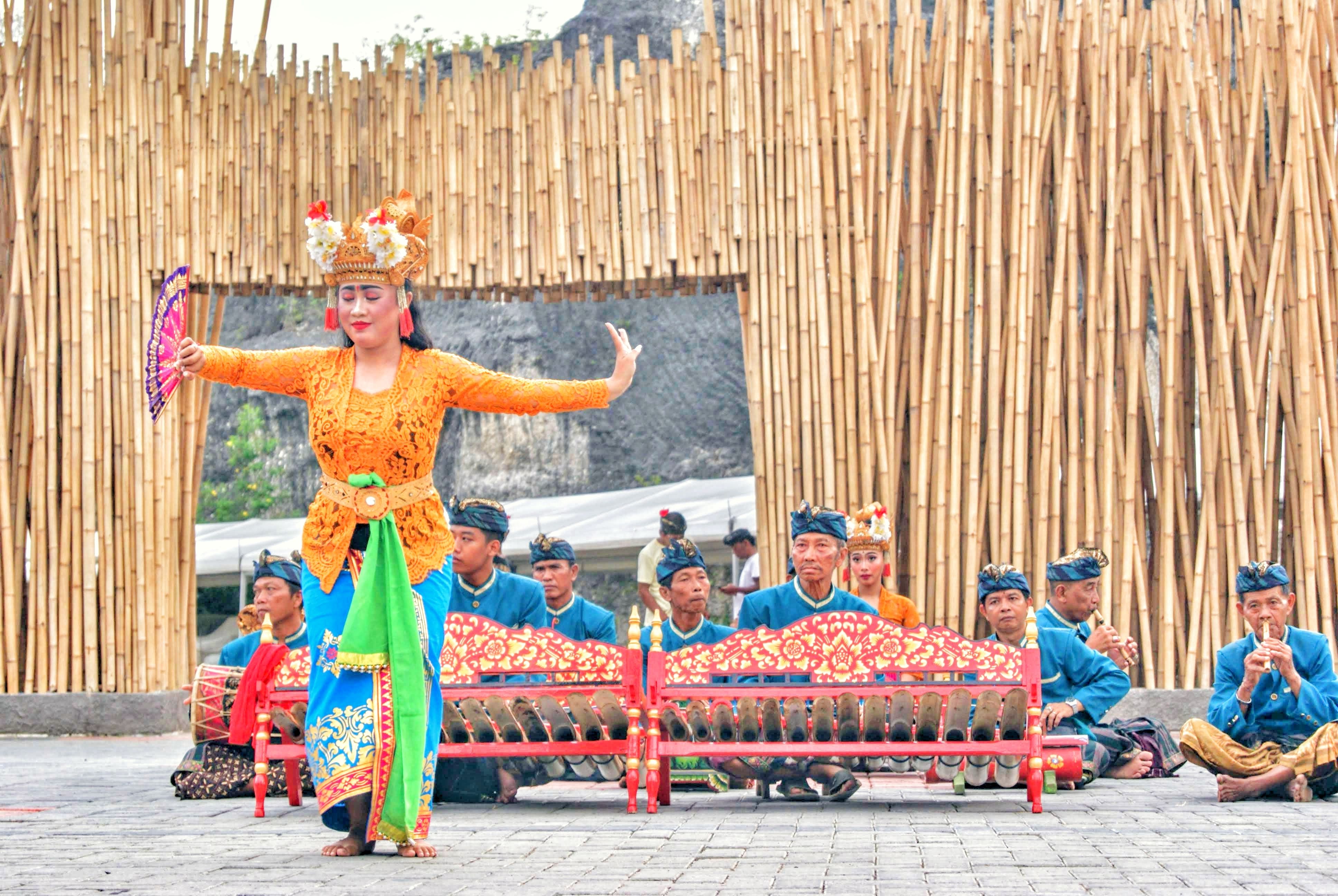 Traditional Balinese Dance Performance Free Stock Photo