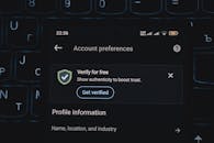 Smartphone Screen Showing Account Verification Alert