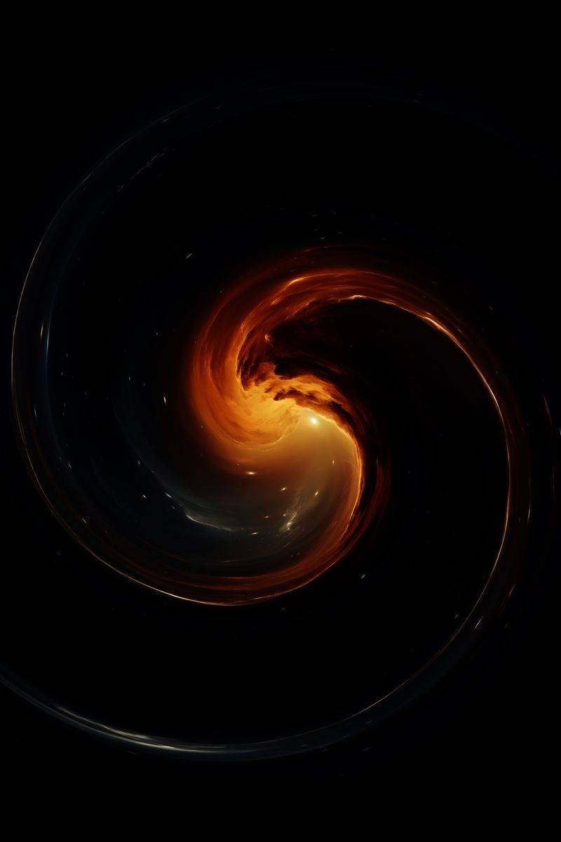 A mesmerizing abstract representation of a cosmic vortex swirling in the vastness of space.