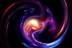 A vivid cosmic swirl depicting colorful nebulae and cosmic light in deep space.