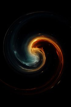 Strahlende Galaxie & Nebel – Weltraum Hintergrundbild