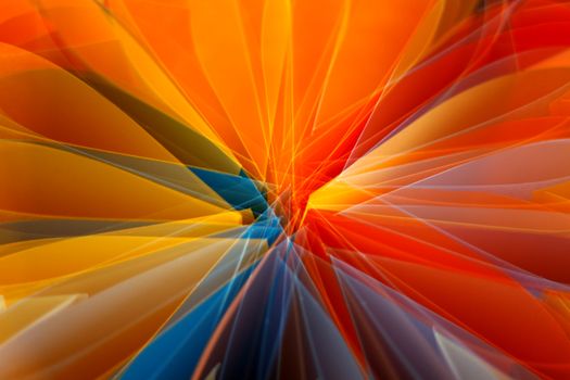 Dynamic abstract art featuring vibrant colors and geometric patterns, creating a sense of movement and energy.
