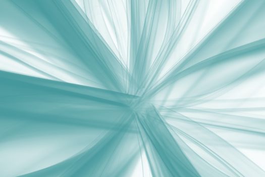 Intricate abstract design with flowing teal lines creating a dynamic background.