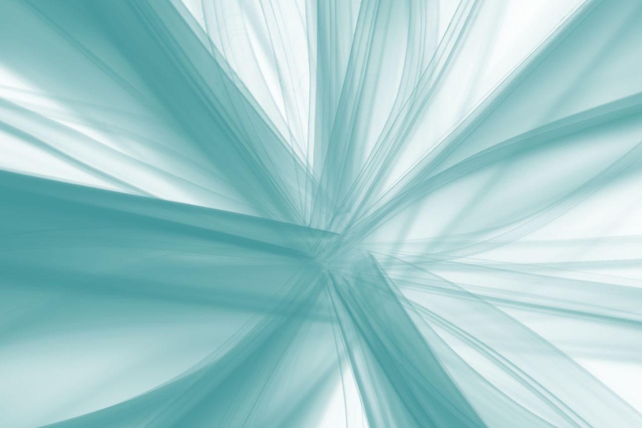 intricate abstract design with flowing teal lines creating a dynamic b