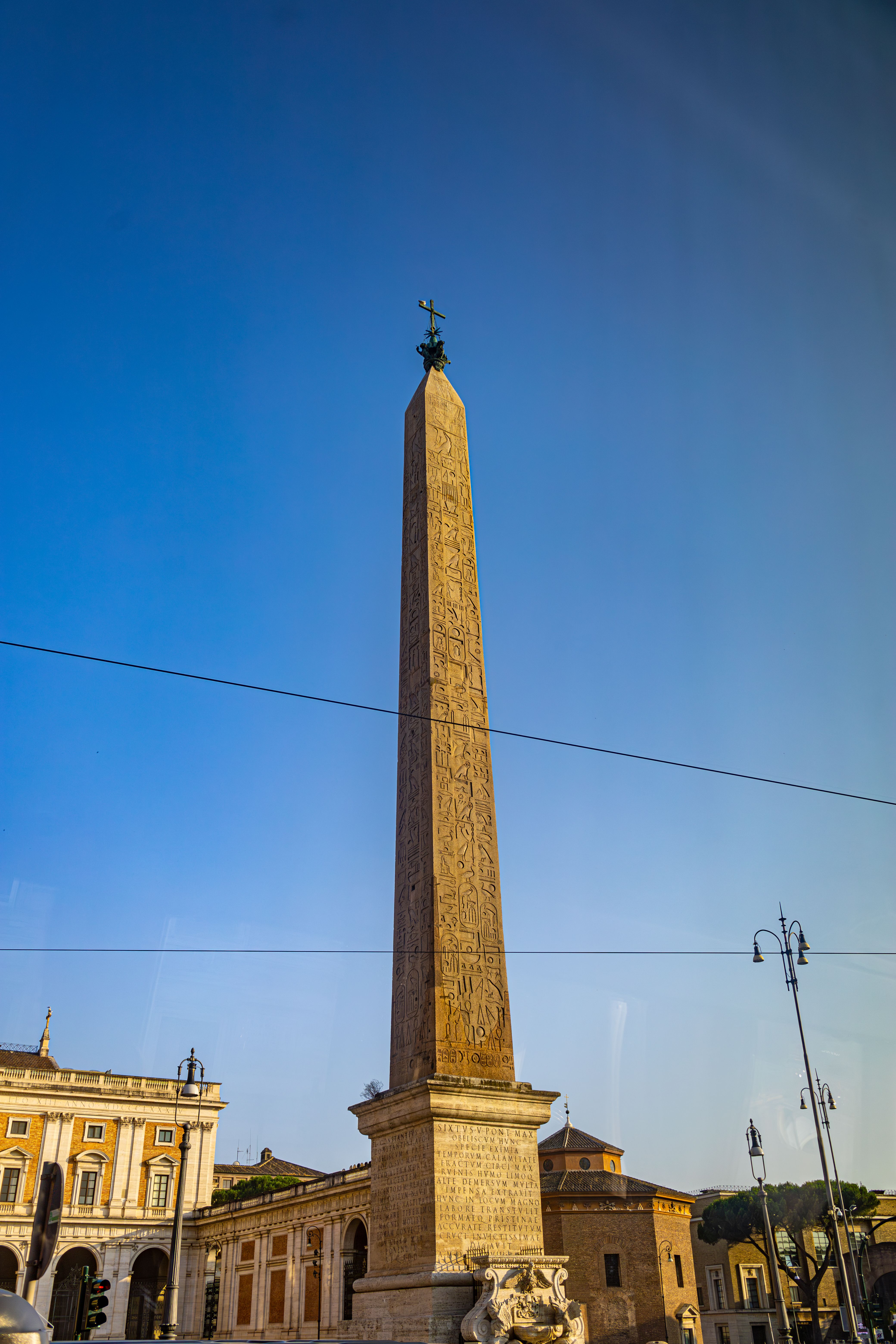 Rome's Historic Flaminio Obelisk at Piazza del Popolo · Free Stock Photo