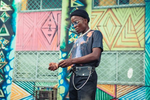 Man Wearing Sunglasses and Shirt