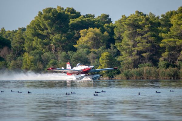 Forest Fire Breaks Out on the Island of Kefalonia
