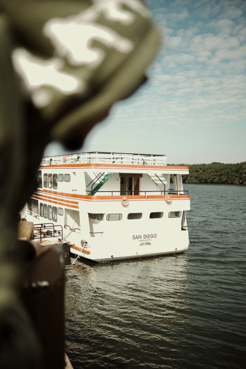Free Ferry Boat in the Harbor Stock Photo